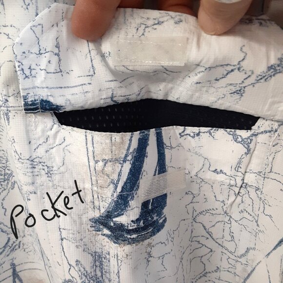 Chaps Men's Button-Down Size 2XB/2TF Vintage 70's Sail Boats Pocket Nautical - Picture 3 of 10